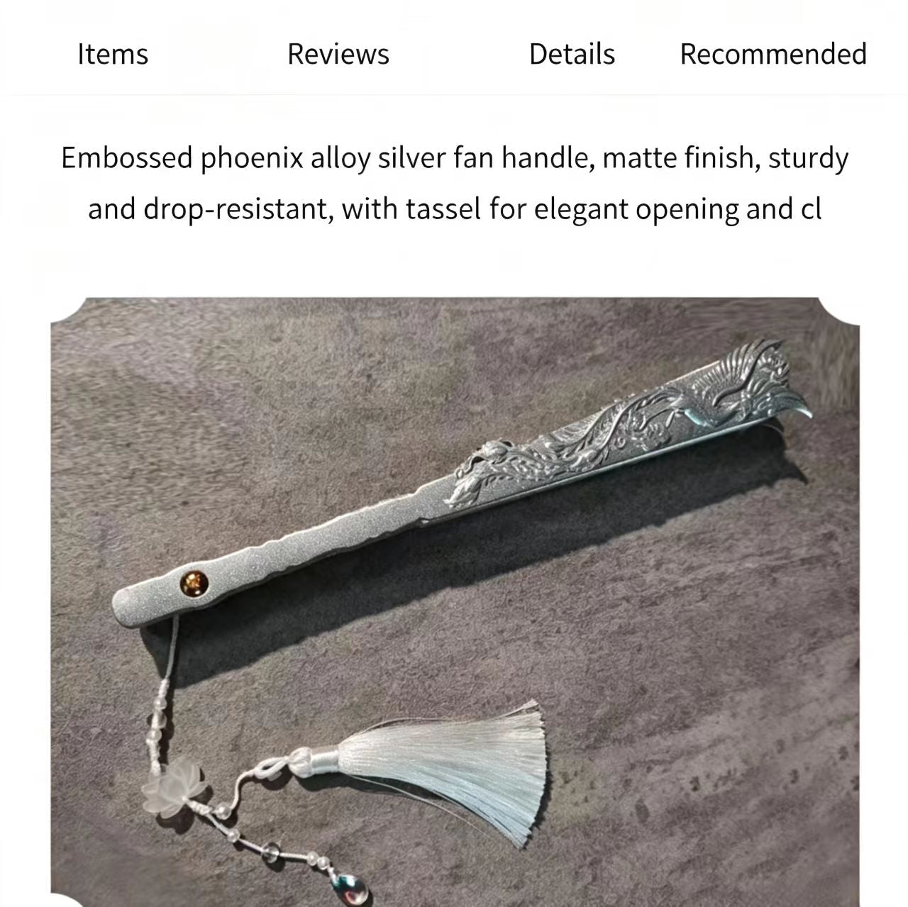 Silver Bone Fan