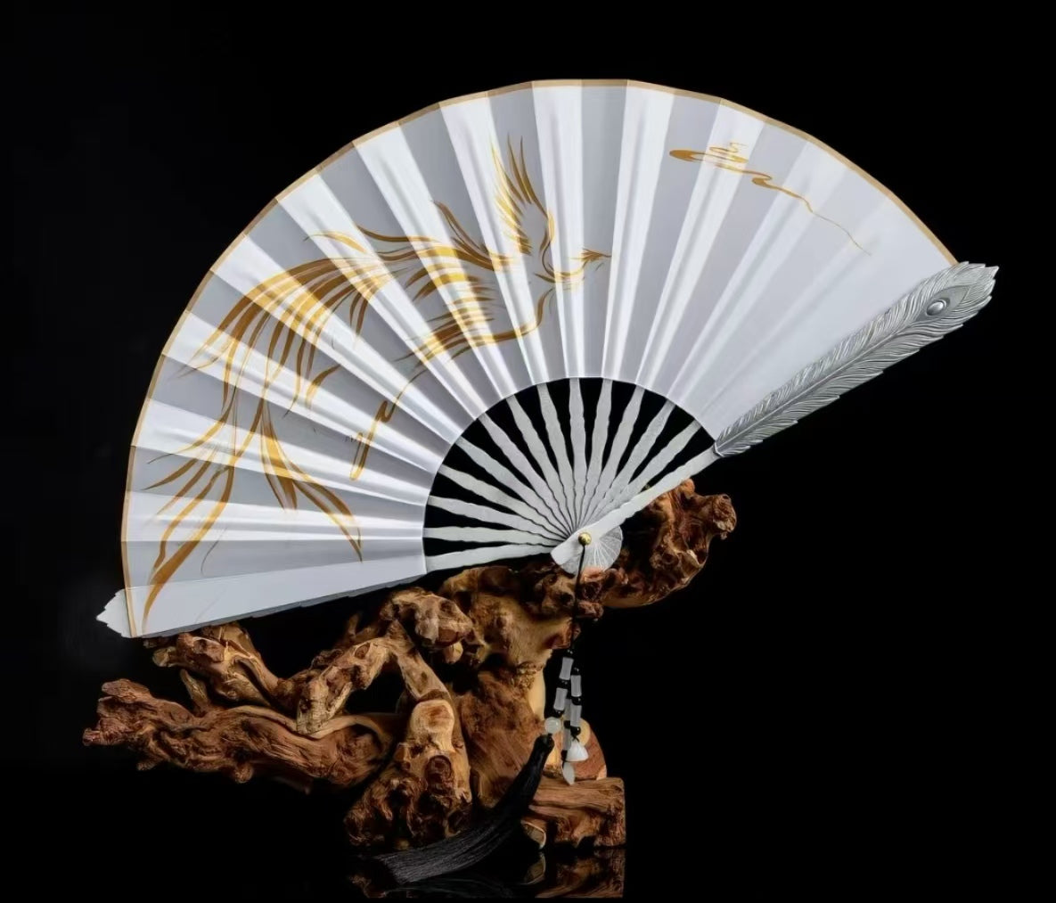 Mu Lan Shan Tang- Xuantie Phoenix Feather Fan
