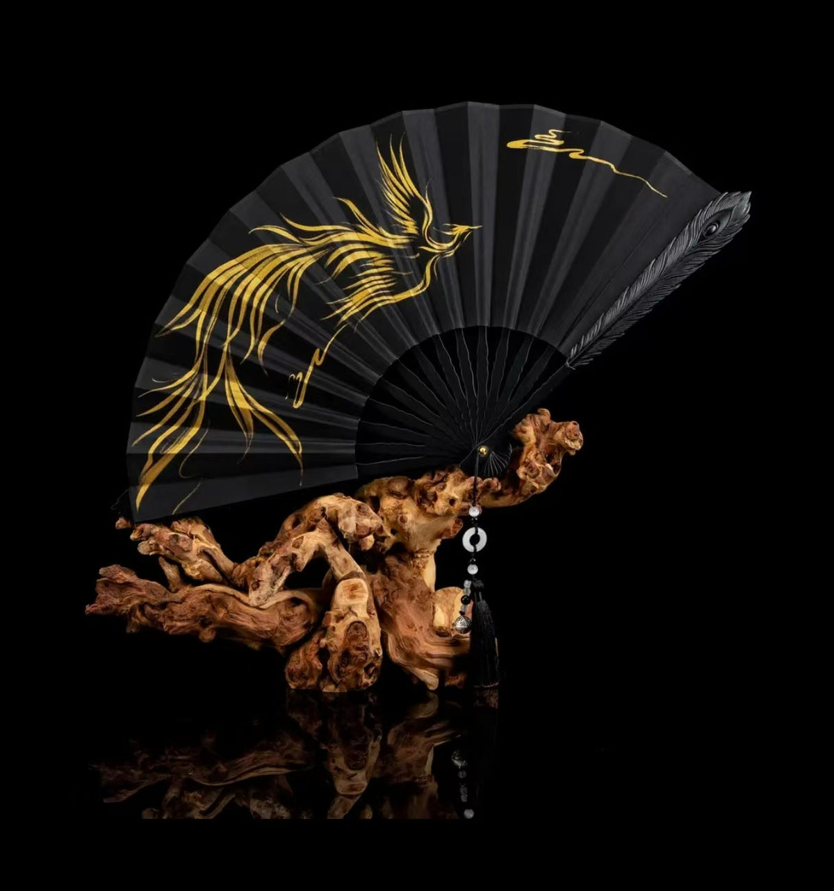 Mu Lan Shan Tang- Xuantie Phoenix Feather Fan