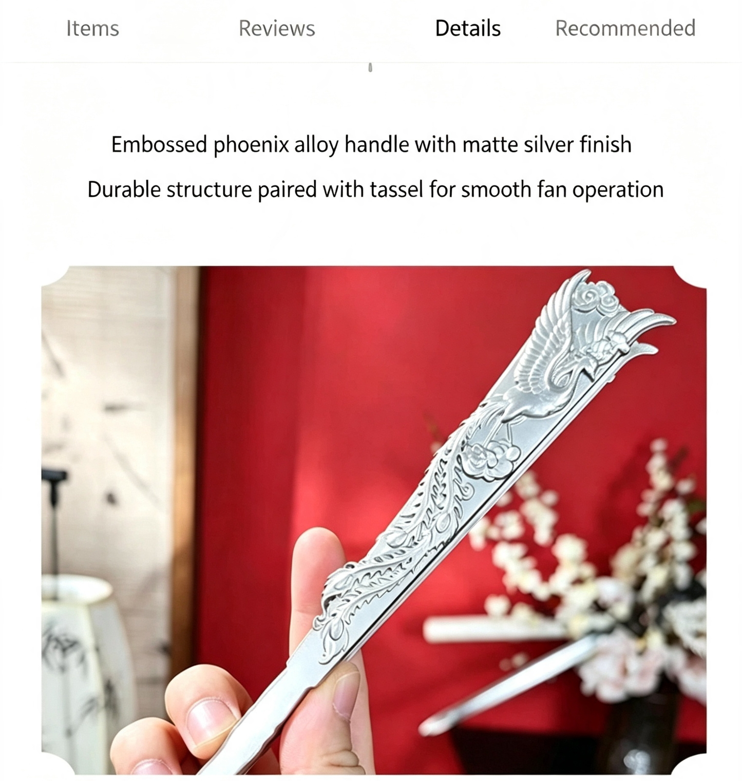 Silver Bone Fan