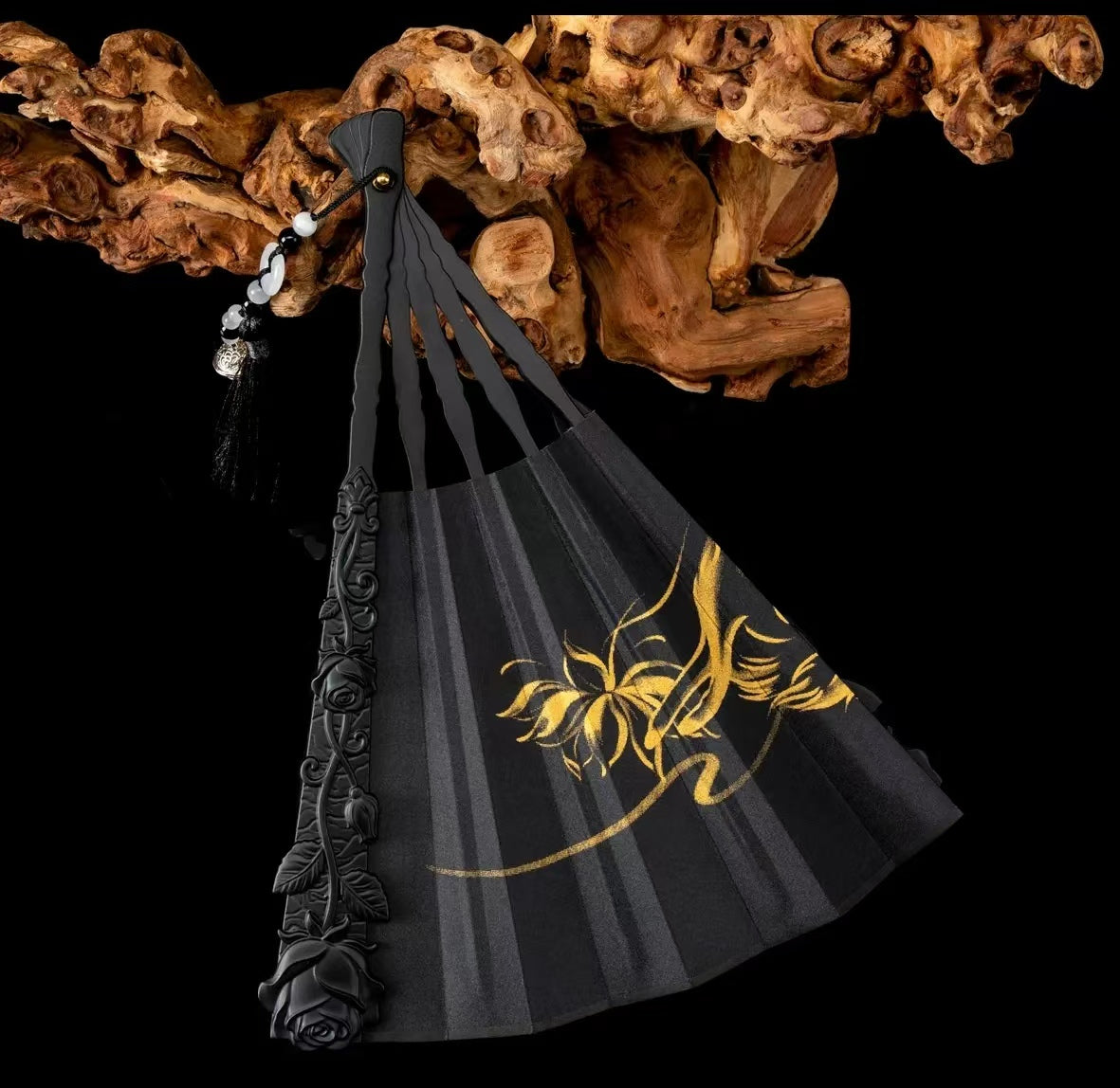 Black Rose Fan