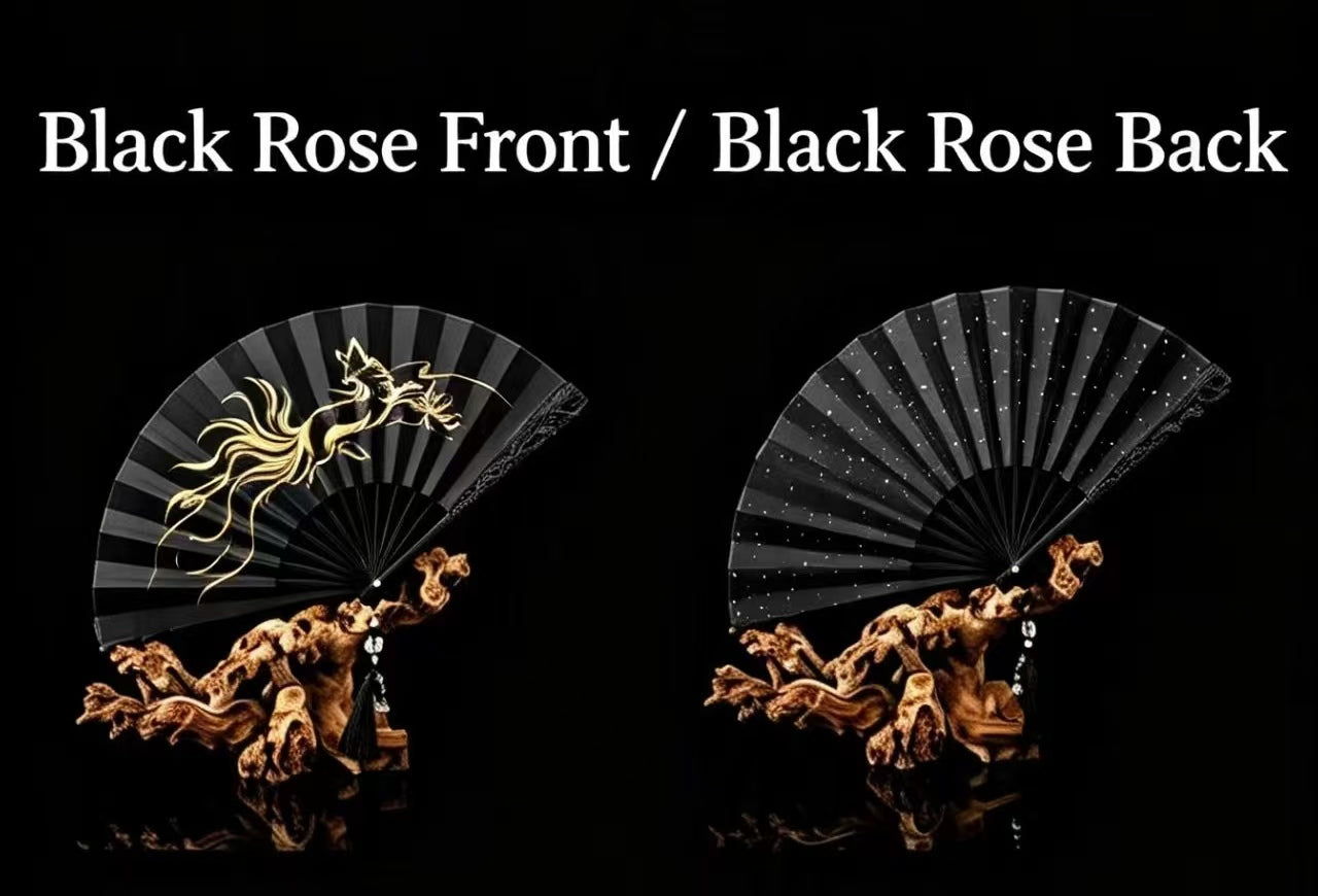 Black Rose Fan