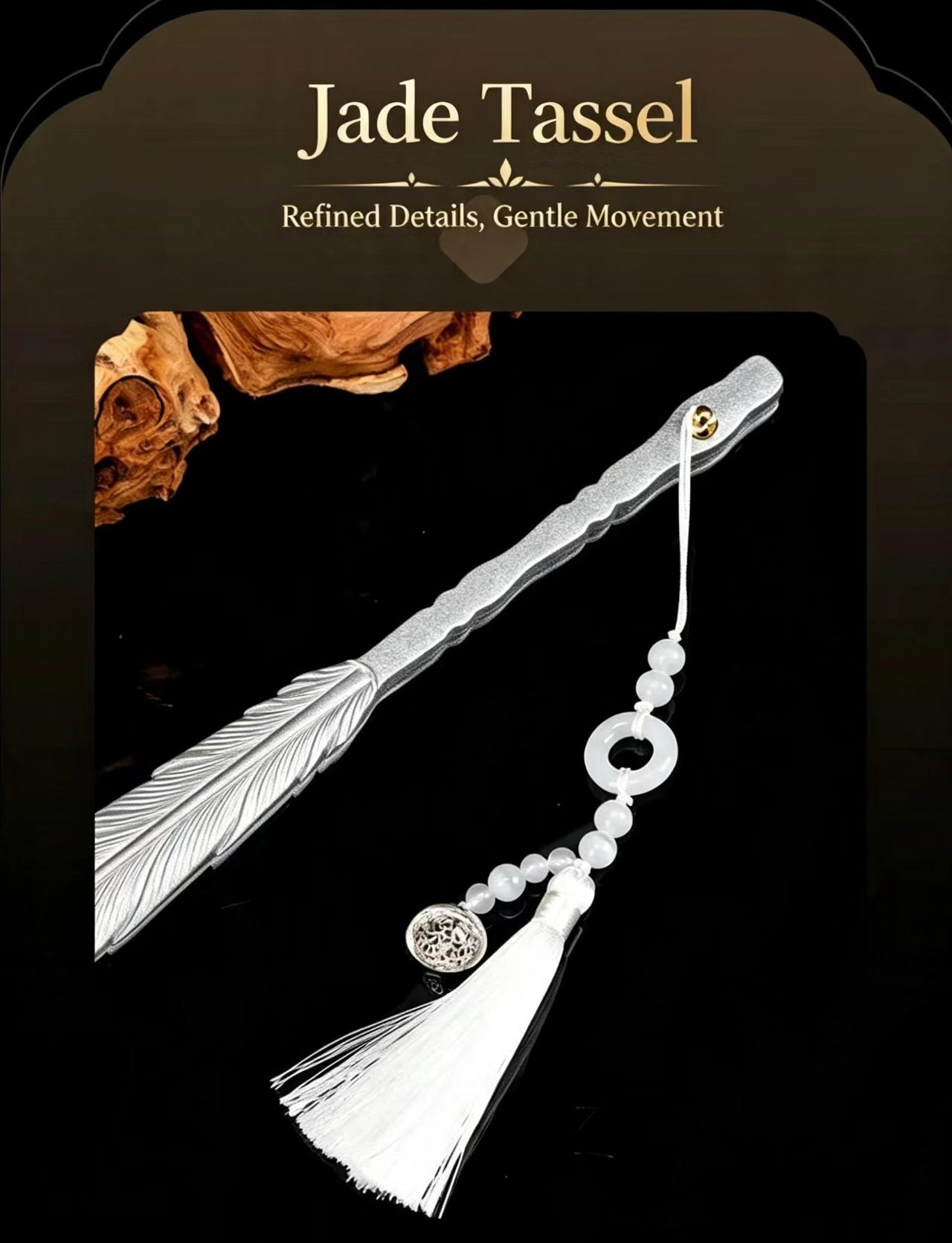 Mu Lan Shan Tang- Xuantie Phoenix Feather Fan